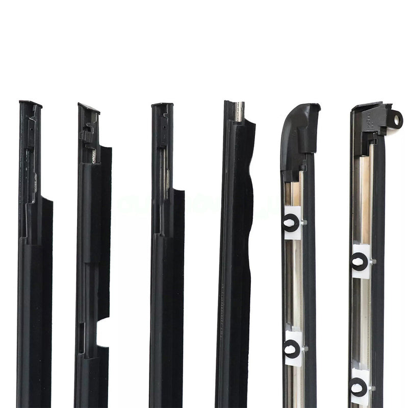 DURAFORCE Car Quarter Door Belt Moulding Black Set For 2003-2008 2009 Toyota Prado GX470