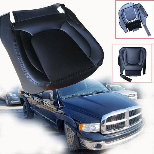 DURAFORCE Passenger Bottom Leather Seat Cover Dark Gray 2004 2005 For Dodge Ram 1500 2500