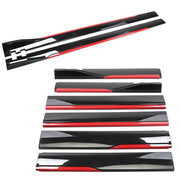 DURAFORCE For Nissan Sentra/ Front Bumper Lip Spoiler Body Kit+Side Skirt Glossy Black