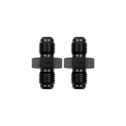 DURAFORCE 4 to 4 Male Flare Union Coupler Fuel Hose Fitting Coupling Aluminum Black 2x
