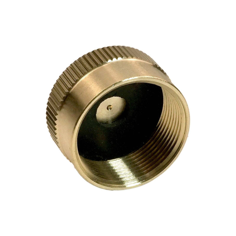 DURAFORCE 50PCS Solid Brass 1 LB Propane Bottle Cap Gas Tank Cylinder Protect Sealed Cap