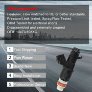 DURAFORCE Fit For Suzuki Quadracer 450 LTR450 2x4 2006-2009 Fuel Injector 1047IJ108XG