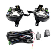 DURAFORCE Left+Right Front Bumper Fog Lights+Switch+Wiring For 2010-2011 Honda CR-V CRV