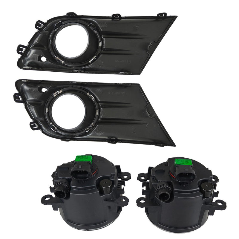 DURAFORCE New A Pair Fog Light W/Cover&Chrome Trim For Honda Pilot 2012-2013-2014-2015 US