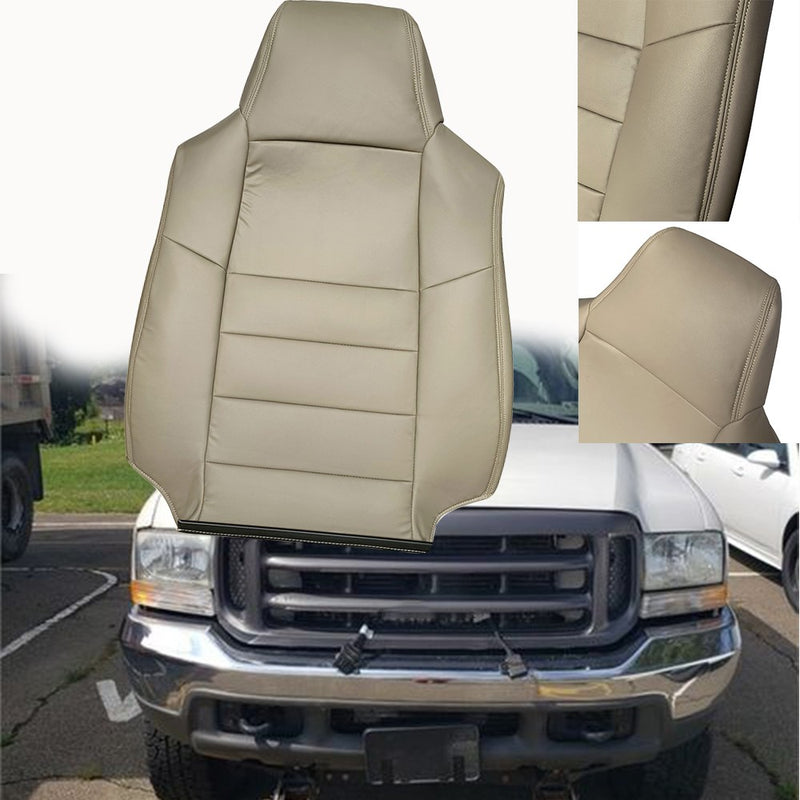 DURAFORCE Driver Top Lean Back Leather Replacement Seat Cover For 2002-07 Ford F250 F350