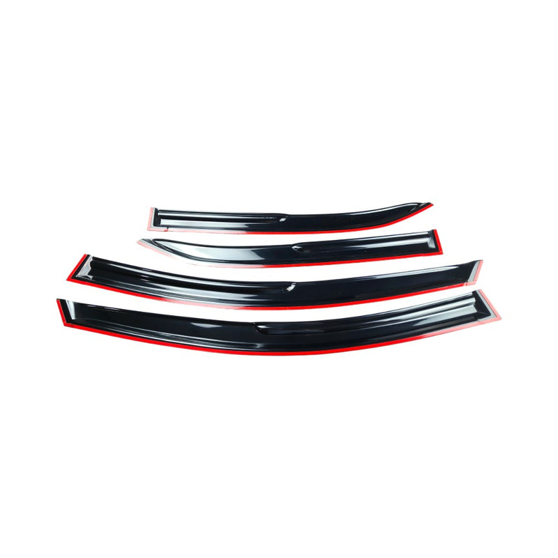 DURAFORCE For 2014-2018 2019 Toyota Corolla Smoke Window Visor Sun Rain Guards Vent Shade