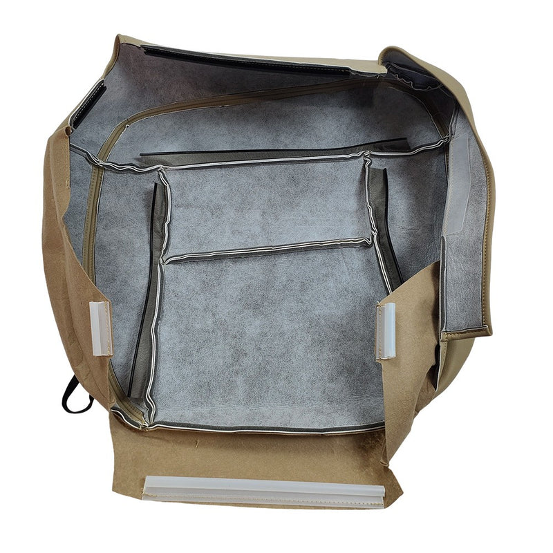 DURAFORCE Fit For 2005 - 2008 Ford F150 Driver Bottom Replacement Leather Seat Cover Tan