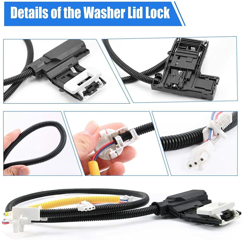 DURAFORCE W11307244 W10682535 Lid Lock Switch For Whirlpool Maytag Washer Washing Machine