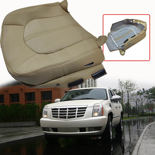 DURAFORCE Driver Side Bottom Leather Seat Cover Tan For 2008 2009 2010 - 2013 Cadillac CTS