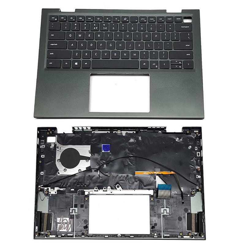 DURAFORCE New Palmrest Backlit Keyboard Green 0VJ2PX For Dell Inspiron 14 5410 7415 2-in-1