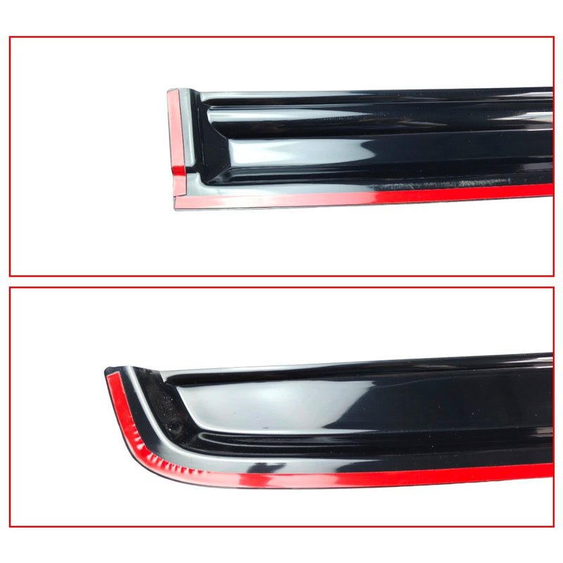 DURAFORCE For 2015-2020 Honda Fit Jazz GK5 3D Wavy Style Window Visors Rain Guards