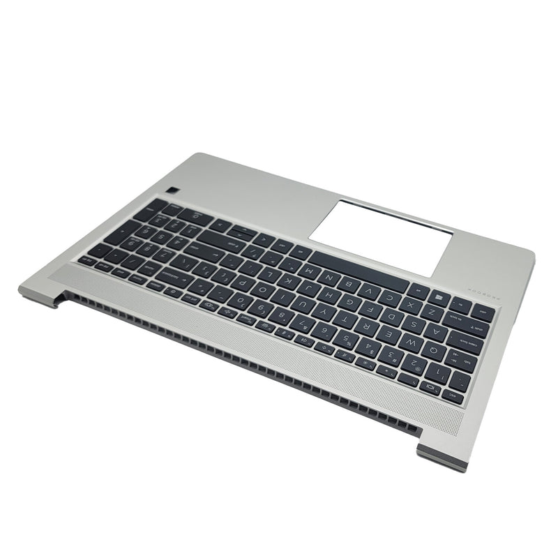 DURAFORCE New Palmrest For HP ProBook 650 655 G8 Backlit Keyboard M49545-001 Silver 15.6in