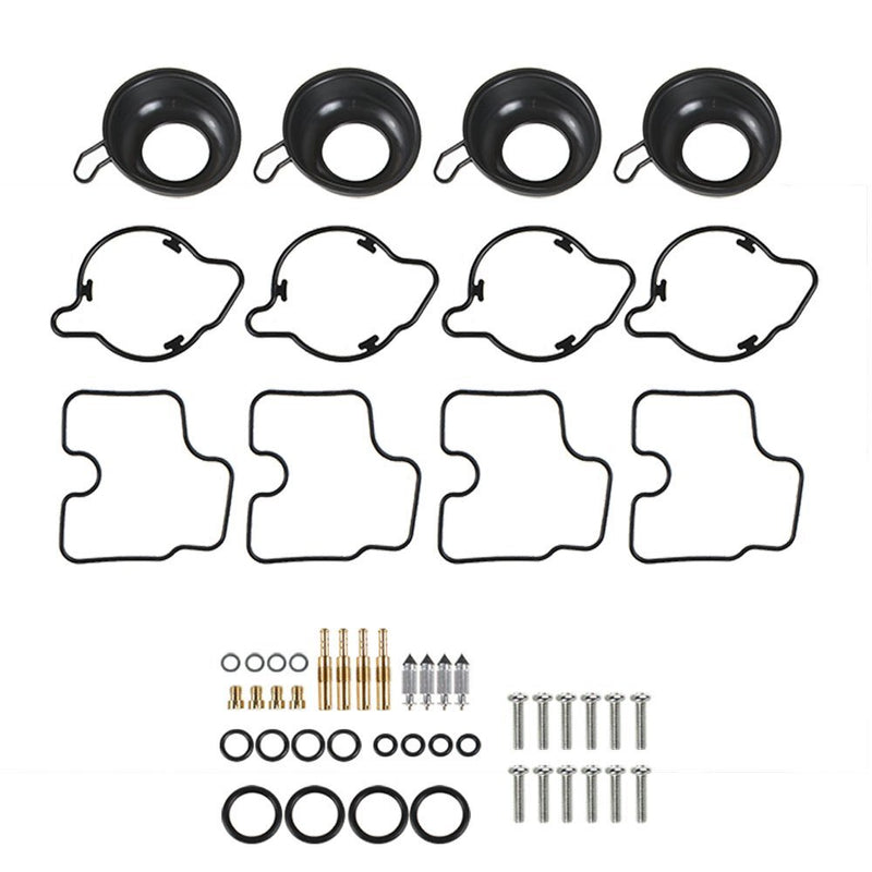 DURAFORCE 4Pcs Carburetor Repair Kit Plunger Diaphragm Part For Honda CBR600 F4