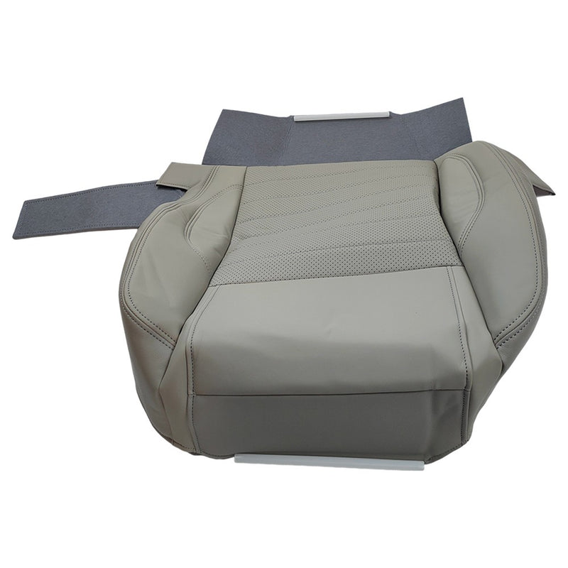 DURAFORCE For Ford Mustang 2010-2014 Driver&Passenger Side Bottom Leather Seat Cover GRAY