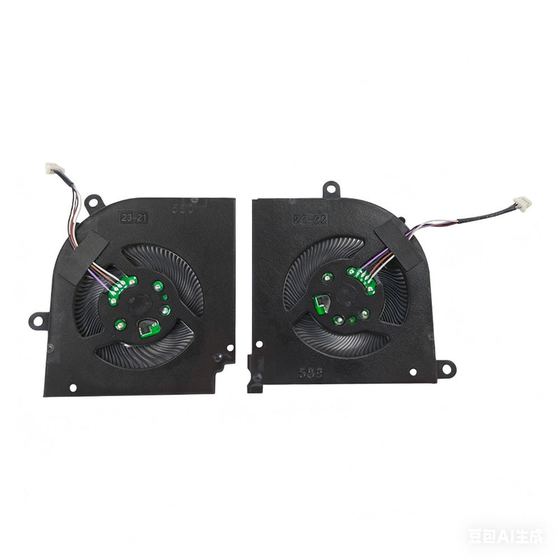 DURAFORCE New CPU+GPU Cooling Fan for MSI Stealth 15M MS-1562 MS-1563 BS5405HS-U4W U4X