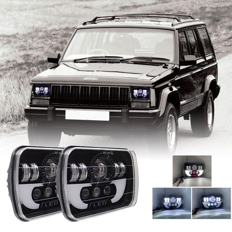 DURAFORCE Headlamp Projector Kit High/Low Sealed Beam w/DRL Super Bright 12000lm
