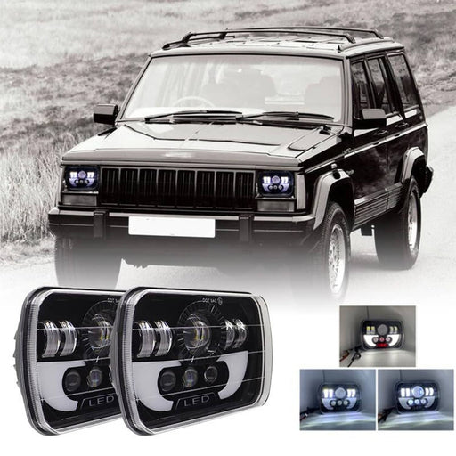 DURAFORCE Headlamp Projector Kit High/Low Sealed Beam w/DRL Super Bright 12000lm