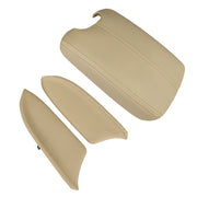 DURAFORCE Door Armrest Hand Leather Arm Rest Cover & Base Lid Beige For Honda Accord 08-12