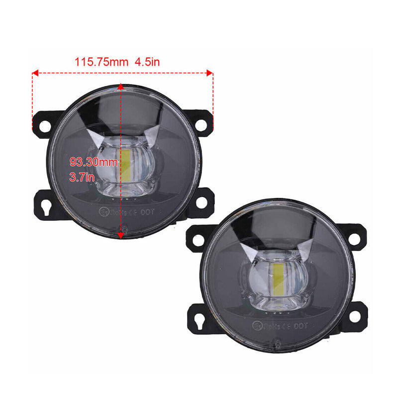 DURAFORCE 2Pcs LED Fog Lights For Subaru Forester XV Crosstrek 2014-2020 Front Bumper Lamp