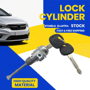 DURAFORCE Door Lock Cylinder Driver Side & 2 Keys 81970-F0000 For 2017-20 Hyundai Elantra