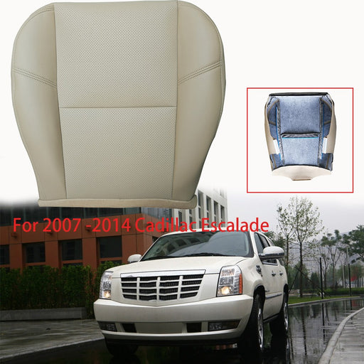 DURAFORCE Front Bottom Leather Seat Cover Tan For 2007 2008 - 2014 Cadillac Escalade