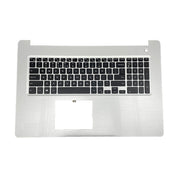 DURAFORCE New 06V9FW Silver Palmrest w/ Backlit Keyboard For Dell Inspiron 17 5770 5775 US