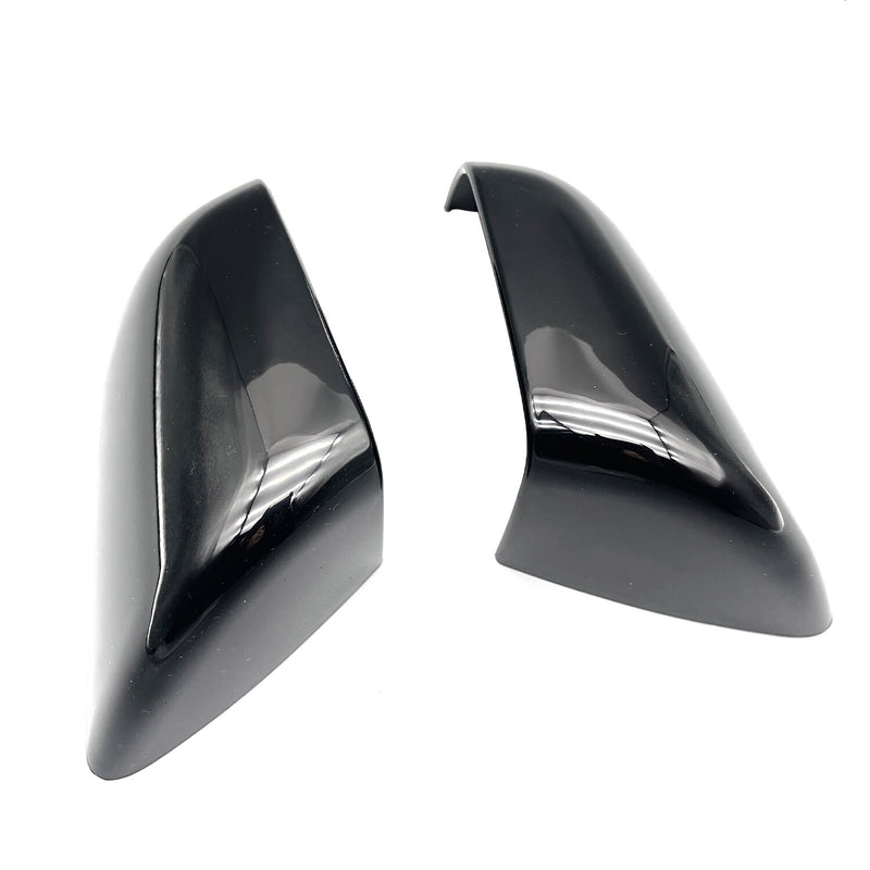 DURAFORCE 2PCS Left + Right Rear View Side Mirror Cover Skull Cap Black For Tesla Model y