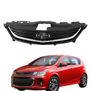 DURAFORCE Grill Front Upper Grille Black Fit For Chevrolet Sonic LS 2017 2018-2020 New
