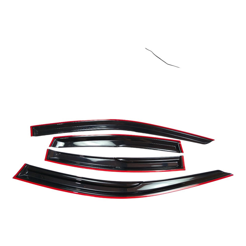 DURAFORCE FOR 2021-2025 LEXUS IS300 IS350 PREMIUM BLACK TRIM WINDOW VISOR RAIN GUARD US