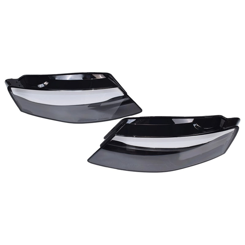 DURAFORCE 2PCS Left & Right For 2009-2012 Audi A4 Headlamp Cover Headlight Lens Cover