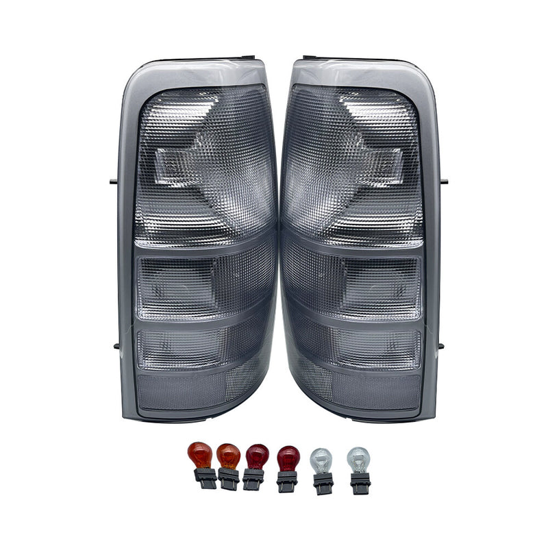 DURAFORCE All CLEAR For 1999-02 Chevy Silverado Pickup Truck US Rear Tail Light Set