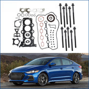 DURAFORCE For 2012-2019 Hyundai Kia Accent Rio 1.6L L4 DOHC 16V Head Gasket With Bolts Set