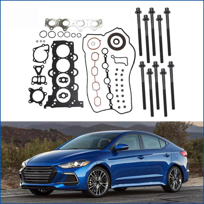 DURAFORCE For 2012-2019 Hyundai Kia Accent Rio 1.6L L4 DOHC 16V Head Gasket With Bolts Set