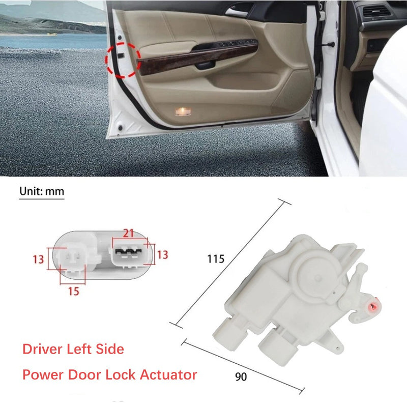 Driver Left Side Power Door Lock Actuator for Honda Accord for Acura TSX