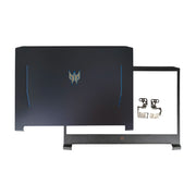 DURAFORCE 15.6" Lid Back Cover+ Bezel+ Hinges For Acer Predator Helios 300 PH315-53 -54 US