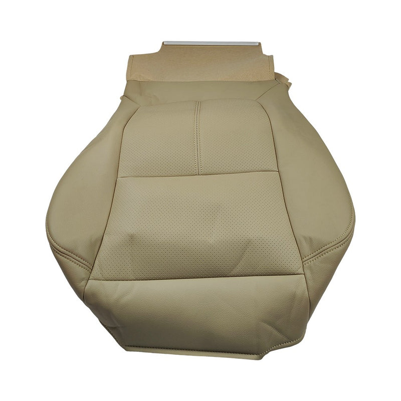 DURAFORCE Passenger Bottom Leather Seat Cover Tan For 2011 2012 - 2014 Ford F150 Lariat