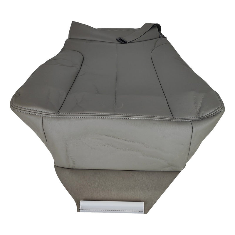 DURAFORCE Passenger Side Bottom Leather Seat Cover Gray For 2002-2005 Dodge Ram 1500 SLT