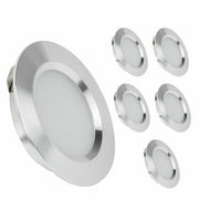 DURAFORCE 6X 12V LED Lights Recessed Ceiling light For RV Camper Interior Cool White 6400K