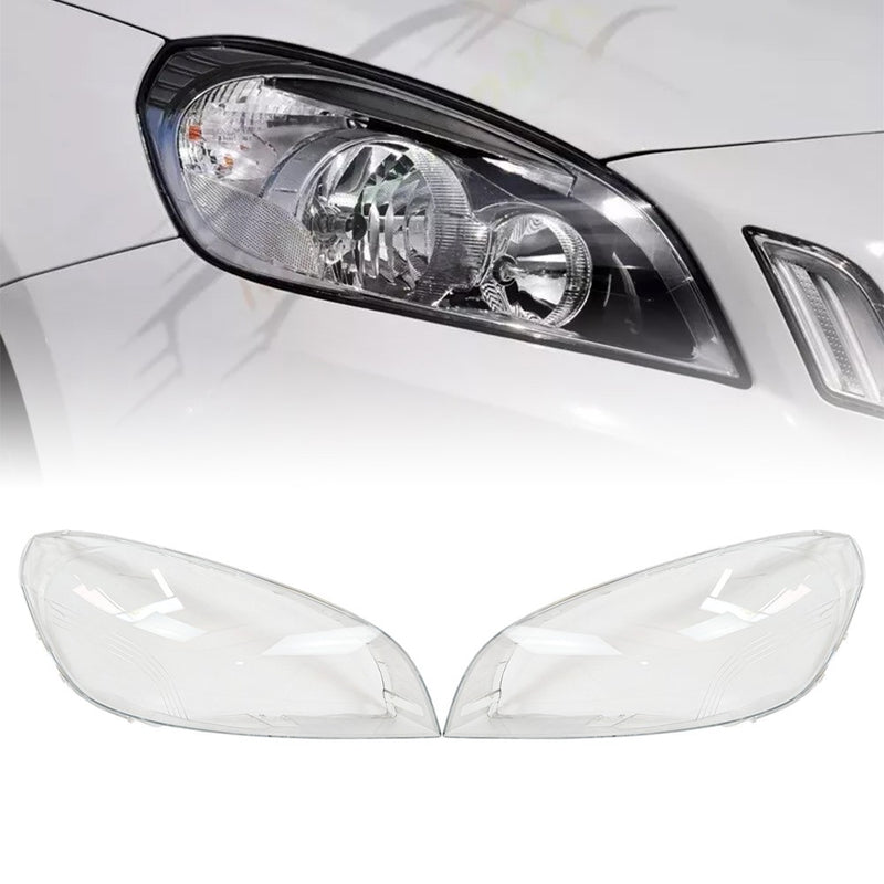 DURAFORCE A Pair Front Headlight Lens Shell+Sealant Glue For Volvo S60 V60 2011-12-2013