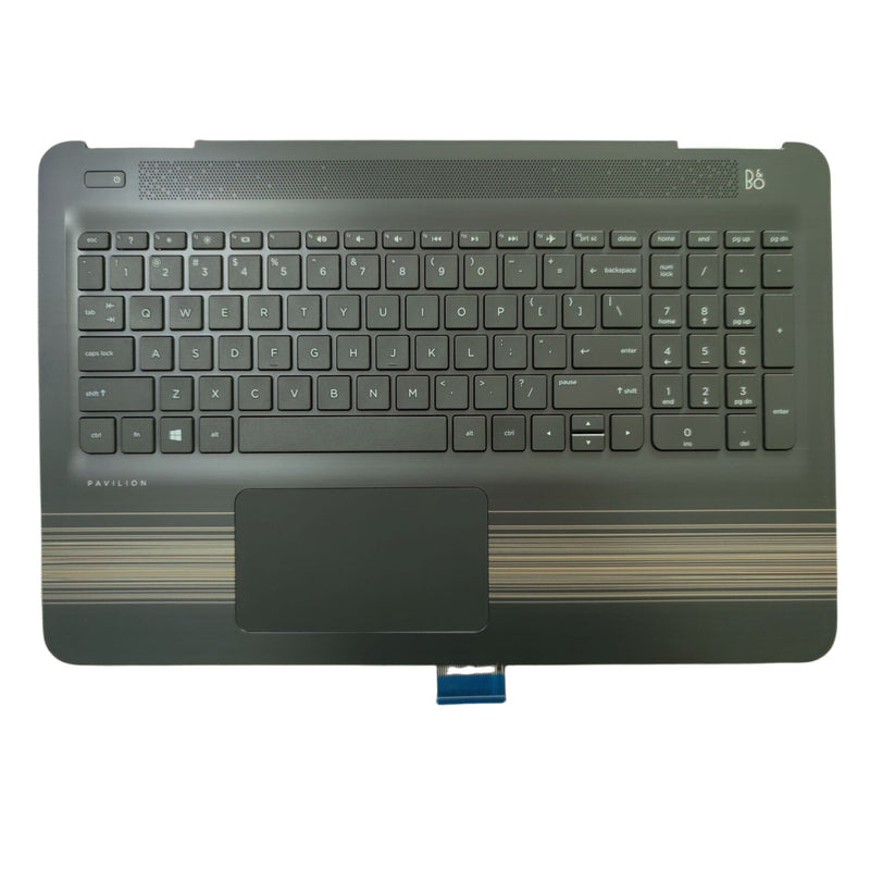 DURAFORCE Palmrest For HP Pavilion 15-AU 15-AW Keyboard Non-Backlit Touchpad 856028-001 US