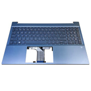 DURAFORCE New For HP 15-EG0067S 15-eh 15-EG Palmrest w/Backlit Keyboard M08912-001 Blue US