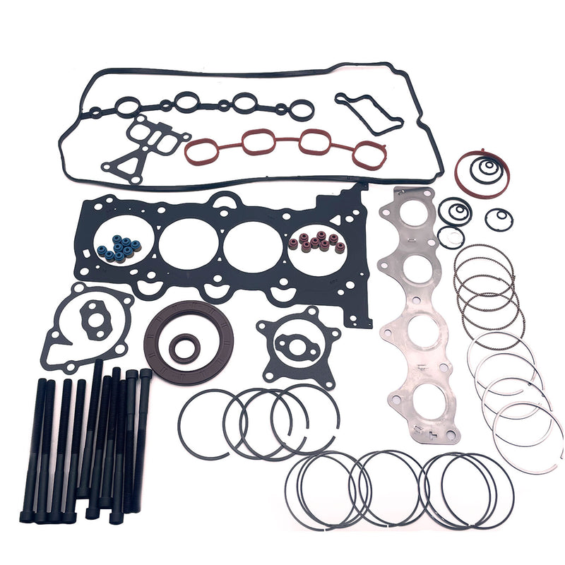 DURAFORCE Head Gasket Bolts&Piston Rings Set For Hyundai Kia Accent Rio 1.6L L4 2012-2016