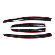 DURAFORCE FOR 2010-2015 TOYOTA PRIUS WAVY 3D STYLE SMOKED WINDOW VISOR VENT SHADE US