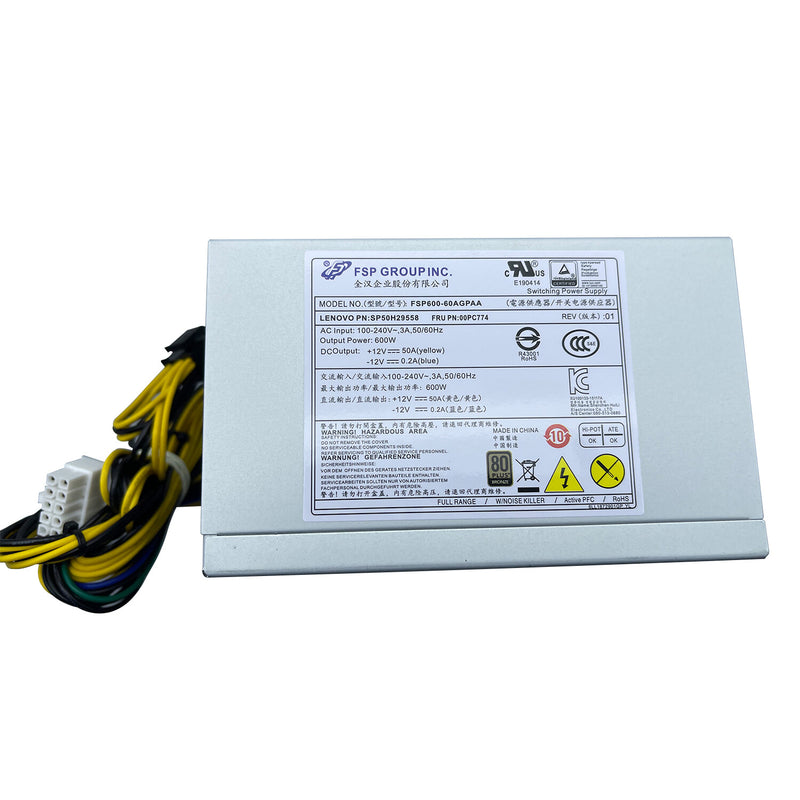 DURAFORCE New 10+8+8+8Pin 600W Power Supply Unit For Lenovo SP50H29558 FSP600-60AGPAA PSU