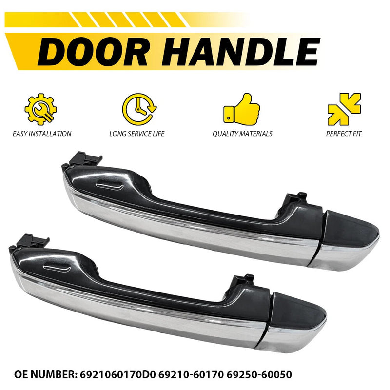 DURAFORCE 2X Rear Exterior Door Handle Left+Right 69210-60170 For 2010-20 Toyota 4Runner K