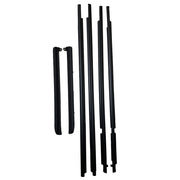 DURAFORCE Car Quarter Door Belt Moulding Black Set For 2003-2008 2009 Toyota Prado GX470