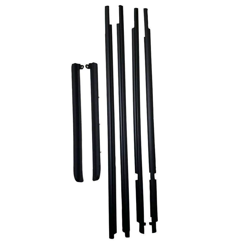DURAFORCE Car Quarter Door Belt Moulding Black Set For 2003-2008 2009 Toyota Prado GX470
