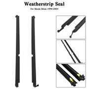 DURAFORCE Left & Right Door Glass Window Weatherstrip Seals Set For Mazda Miata 2002 LS