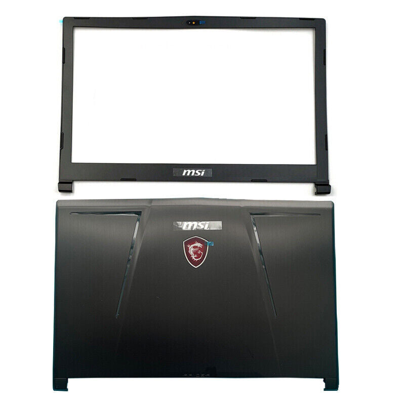 DURAFORCE New For MSI GE63 Raider RGB MS-16P5 Top LCD Back Cover+Front Bezel+Screen Hinges