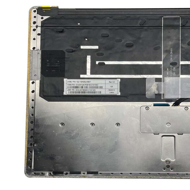 DURAFORCE For Microsoft Surface 1st 2nd 1769 Palmrest Backlit Keyboard Touchpad Case Gray